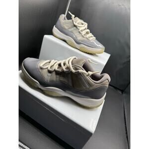 Nike Jordan Retro 11 Low Cut Sneakers - Grey and White - Size 8